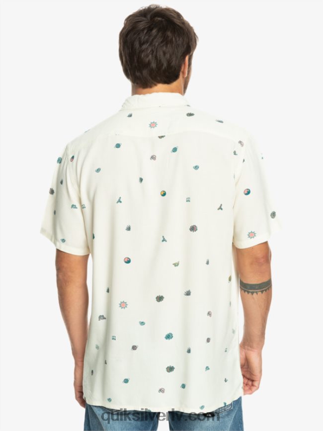 vīriešiem Quiksilver minimark krekls ar īsām piedurknēm bērza minimarka 88064R1226