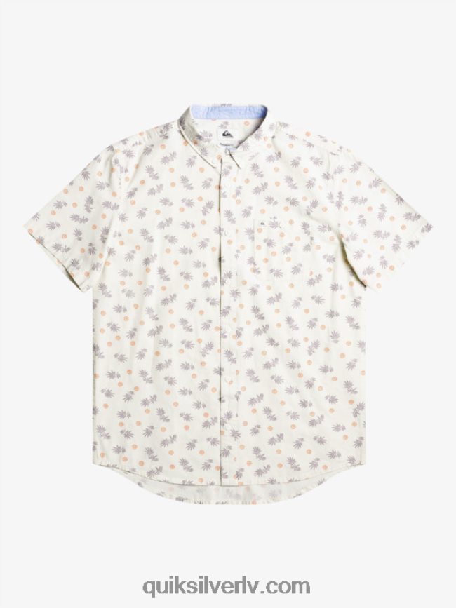 vīriešiem Quiksilver no okeāna līdz paradīzei krekls ar īsām piedurknēm balts no okeāna 88064R1390