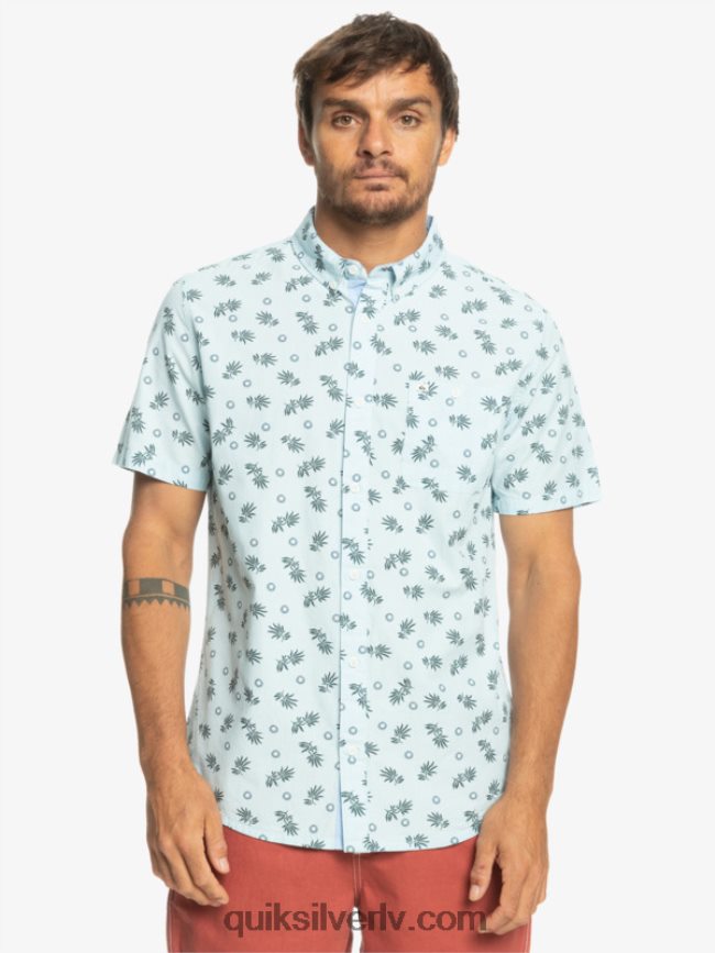 vīriešiem Quiksilver no okeāna līdz paradīzei krekls ar īsām piedurknēm debess zila no okeāna 88064R1389