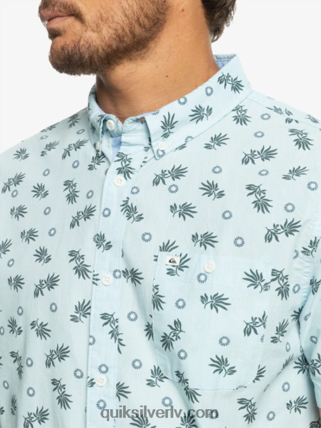 vīriešiem Quiksilver no okeāna līdz paradīzei krekls ar īsām piedurknēm debess zila no okeāna 88064R1389