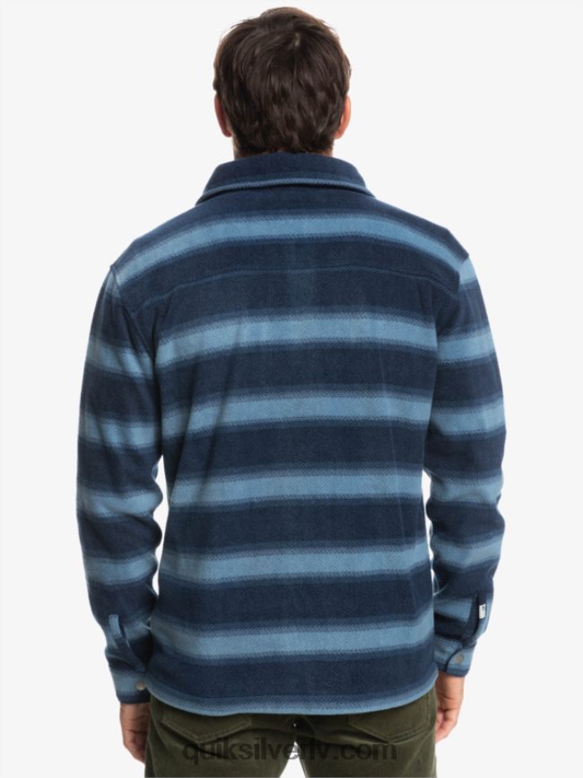 vīriešiem Quiksilver sērfošanas dienu flaneļa krekls ar garām piedurknēm flotes bleizera flaneļa svītra 88064R1556