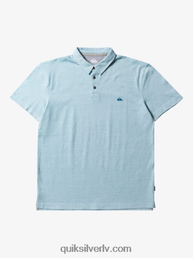 vīriešiem Quiksilver saulrieta kruīza polo krekls ar īsām piedurknēm kameja zils 88064R477