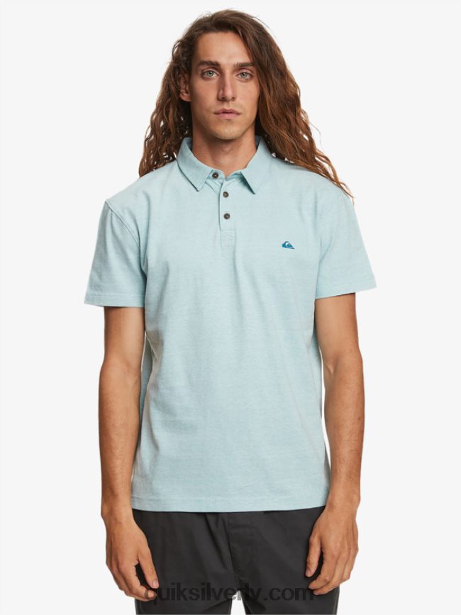 vīriešiem Quiksilver saulrieta kruīza polo krekls ar īsām piedurknēm kameja zils 88064R477