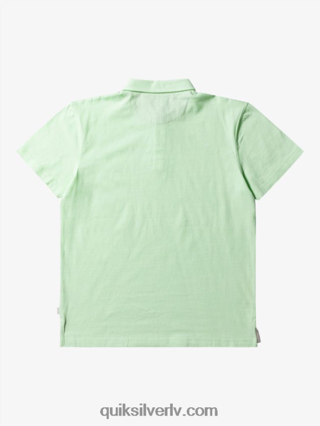 vīriešiem Quiksilver saulrieta kruīza polo krekls ar īsām piedurknēm paradīze zaļš 88064R479