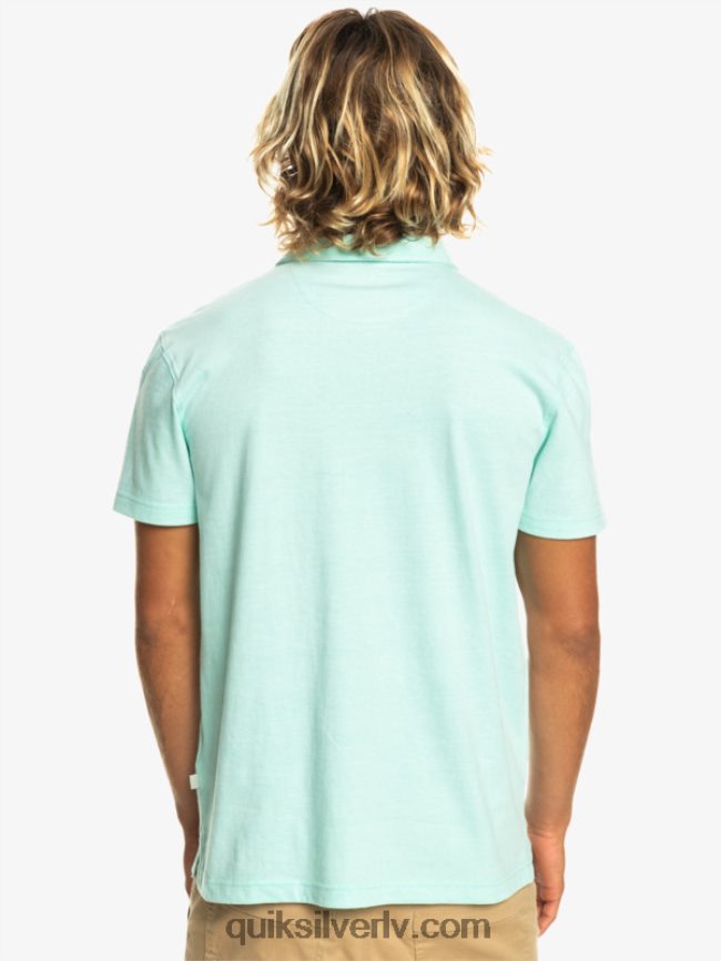vīriešiem Quiksilver saulrieta kruīza polo krekls ar īsām piedurknēm pludmales stikls 88064R481