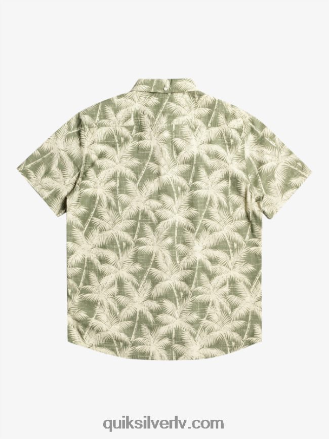 vīriešiem Quiksilver īslaicīgs krekls ar īsām piedurknēm četru lapu īslaicīgs brīdis 88064R996