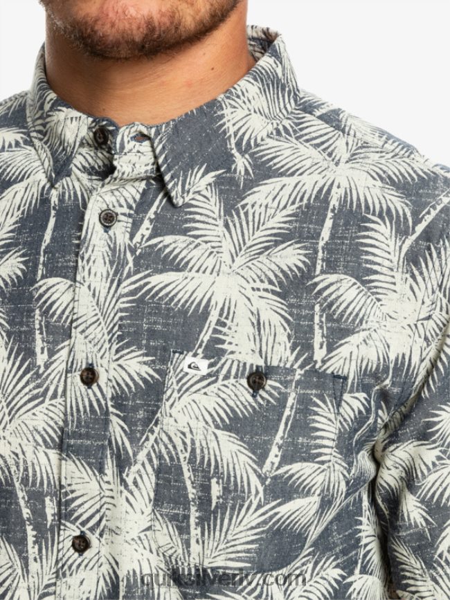 vīriešiem Quiksilver īslaicīgs krekls ar īsām piedurknēm flotes īslaicīgs brīdis 88064R995