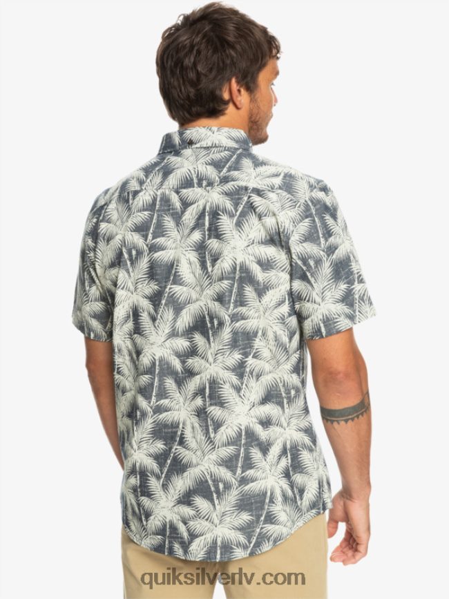 vīriešiem Quiksilver īslaicīgs krekls ar īsām piedurknēm flotes īslaicīgs brīdis 88064R995