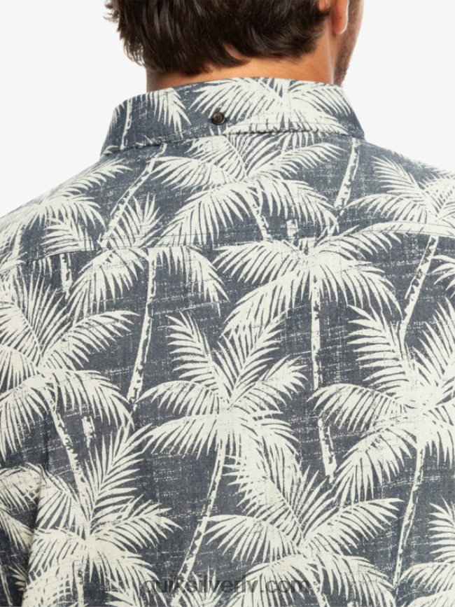 vīriešiem Quiksilver īslaicīgs krekls ar īsām piedurknēm flotes īslaicīgs brīdis 88064R995
