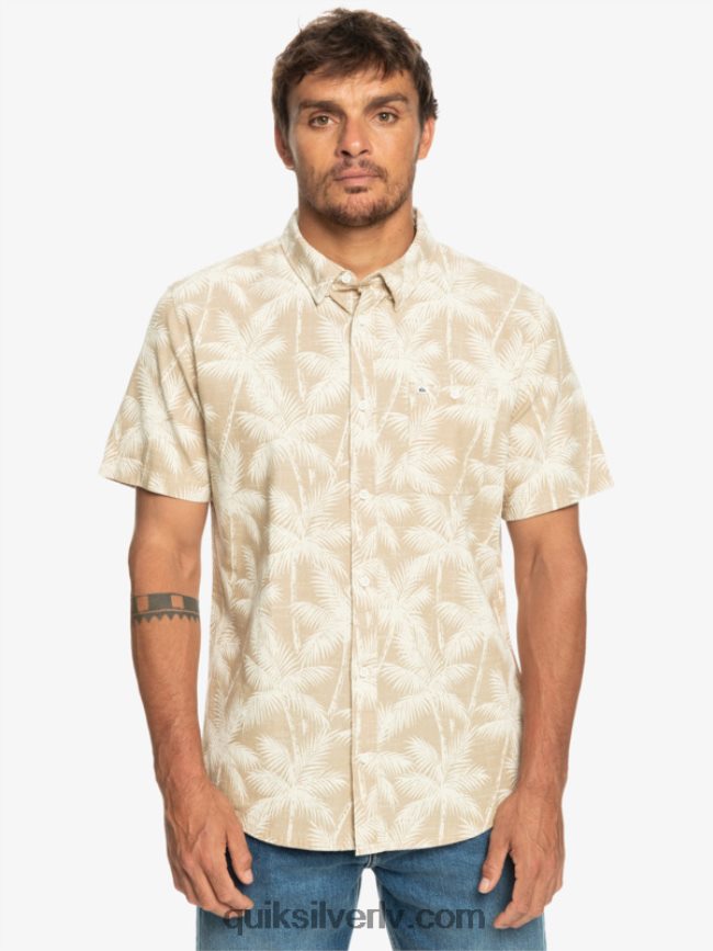 vīriešiem Quiksilver īslaicīgs krekls ar īsām piedurknēm plage īslaicīgs brīdis 88064R994