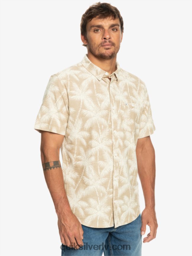 vīriešiem Quiksilver īslaicīgs krekls ar īsām piedurknēm plage īslaicīgs brīdis 88064R994