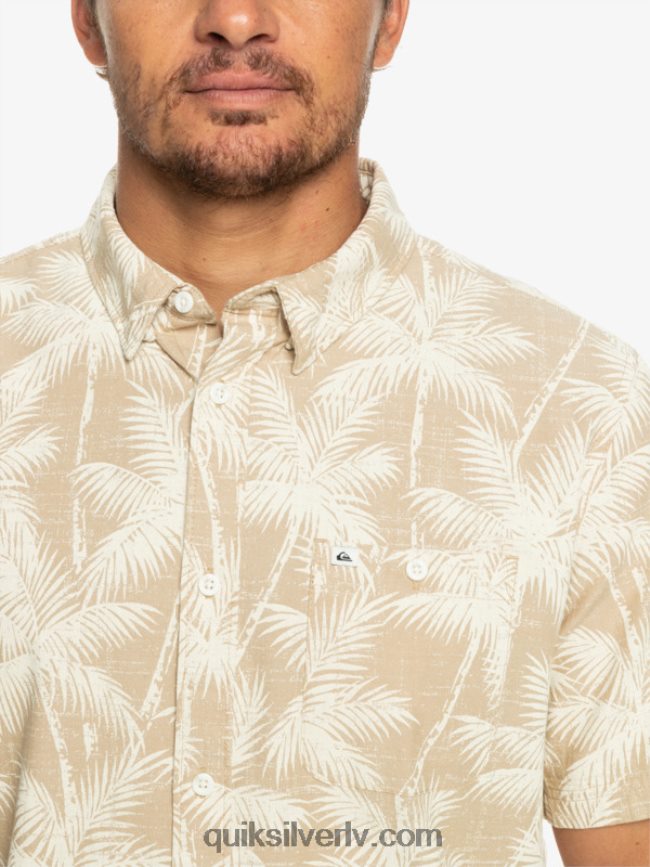 vīriešiem Quiksilver īslaicīgs krekls ar īsām piedurknēm plage īslaicīgs brīdis 88064R994