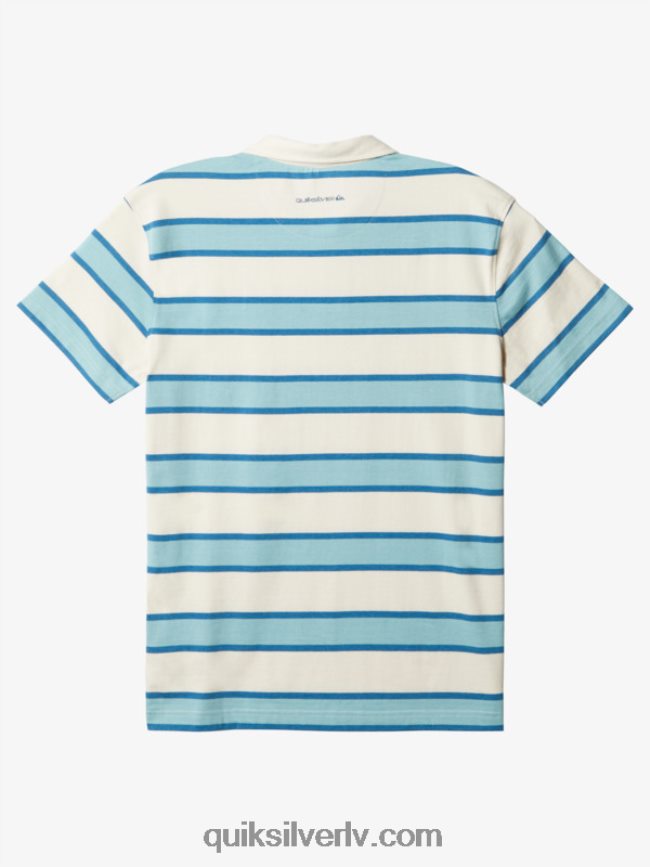 vīriešiem Quiksilver svītrains polo krekls ar īsām piedurknēm bērza svītrains Lite 3 88064R1622
