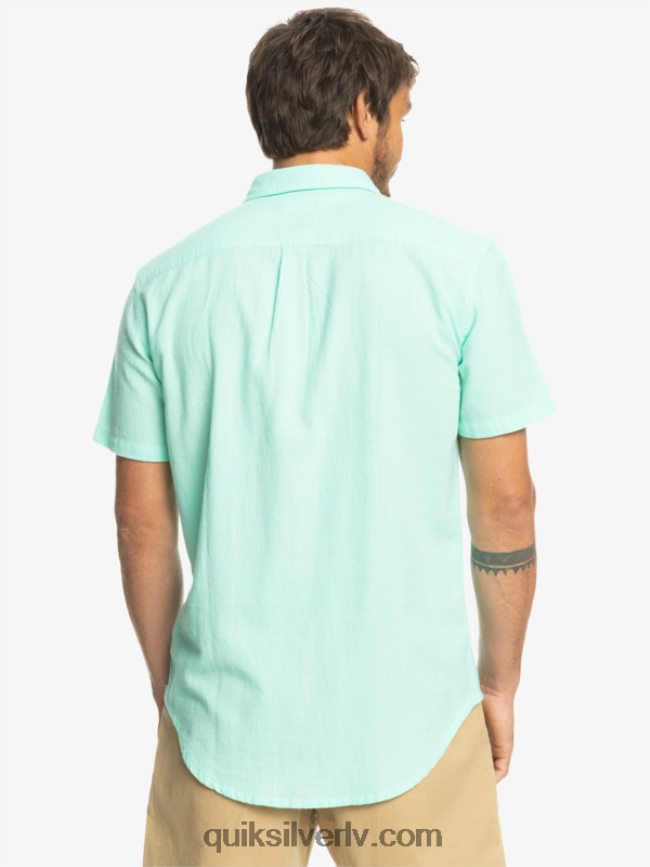 vīriešiem Quiksilver time box krekls ar īsām piedurknēm pludmales stikls 88064R1360