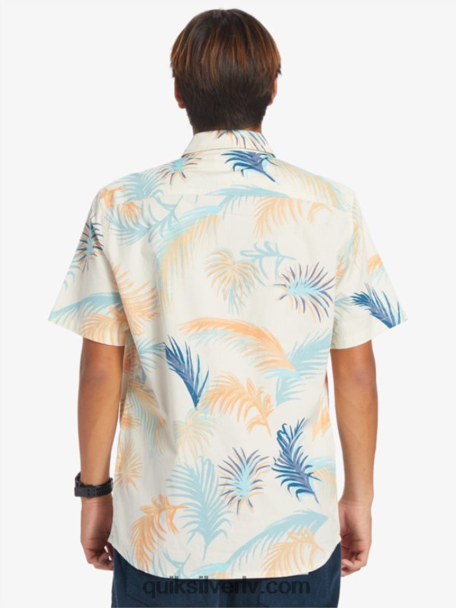 vīriešiem Quiksilver tropu glitch krekls ar īsām piedurknēm bērzu tropu kļūme 88064R550