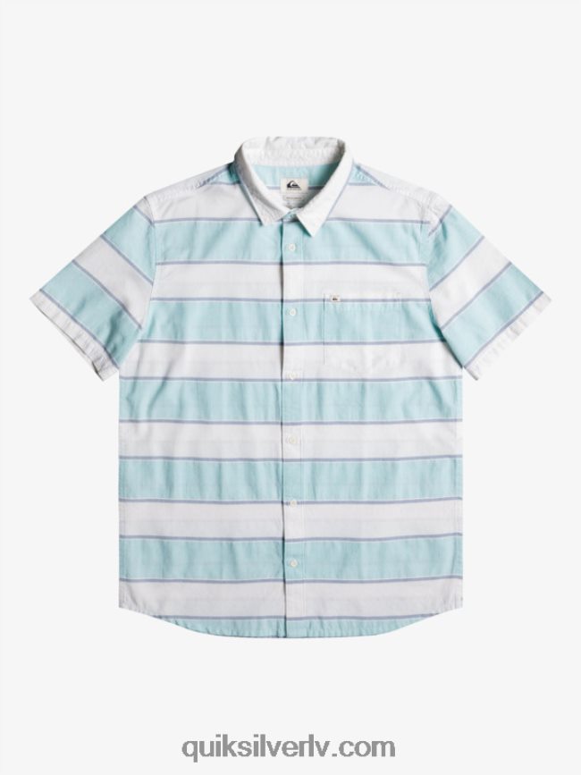 vīriešiem Quiksilver visizdevīgākais krekls ar īsām piedurknēm baltais galvenais laiks 88064R1621