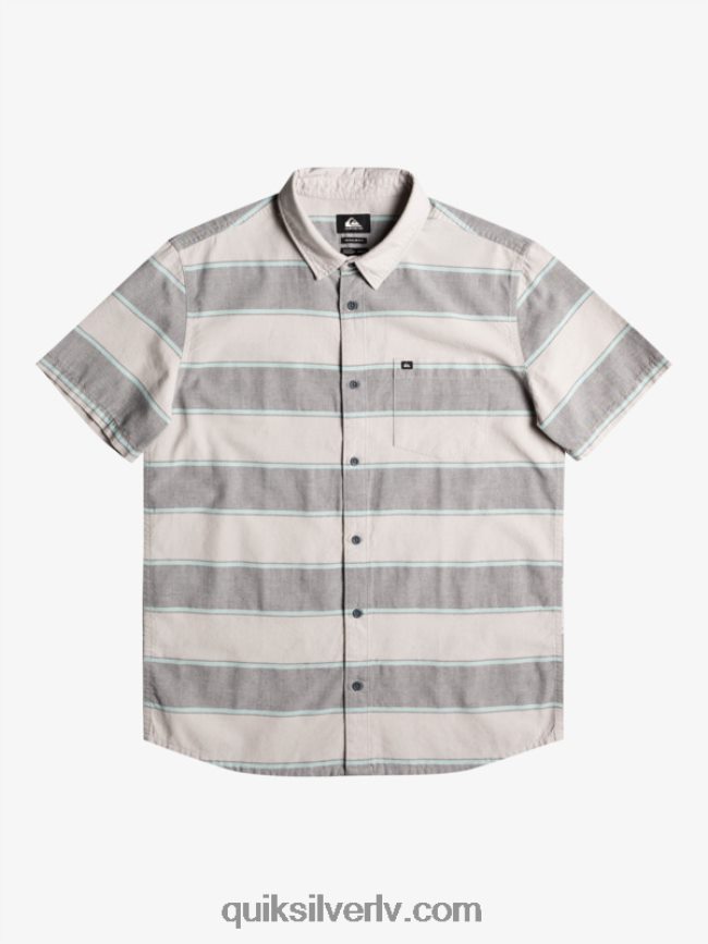 vīriešiem Quiksilver visizdevīgākais krekls ar īsām piedurknēm pelēki violets galvenais laiks 88064R1620