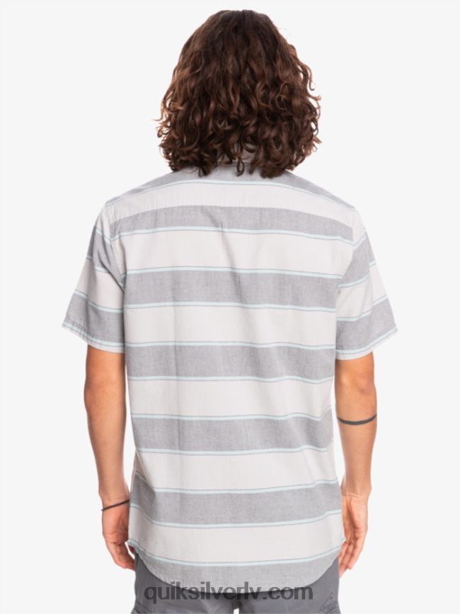 vīriešiem Quiksilver visizdevīgākais krekls ar īsām piedurknēm pelēki violets galvenais laiks 88064R1620