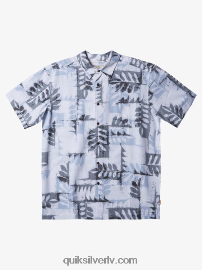 vīriešiem Quiksilver waterman canoes rief tehniskais krekls ar īsām piedurknēm baltie kanoe rifs w 88064R398