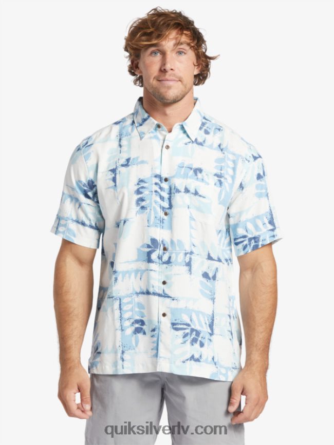 vīriešiem Quiksilver waterman canoes rief tehniskais krekls ar īsām piedurknēm krēslas zils kanoe rifs w 88064R399