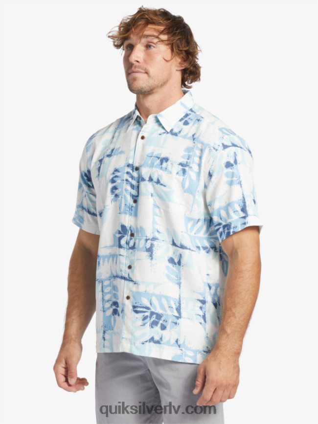 vīriešiem Quiksilver waterman canoes rief tehniskais krekls ar īsām piedurknēm krēslas zils kanoe rifs w 88064R399