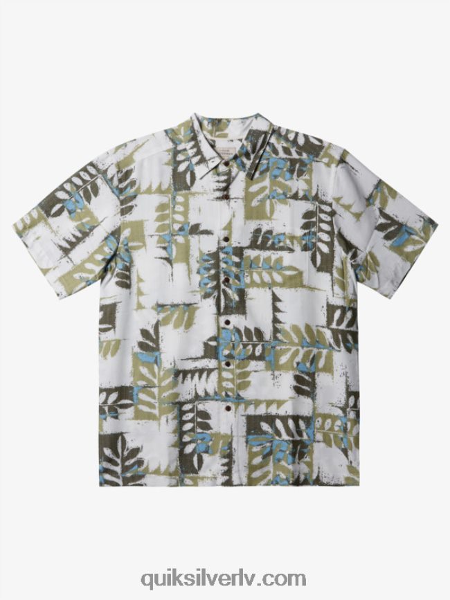 vīriešiem Quiksilver waterman canoes rief tehniskais krekls ar īsām piedurknēm tējas kanoe rifs w 88064R400