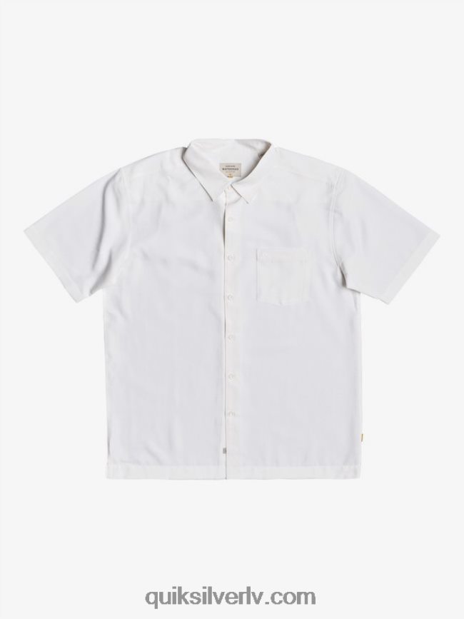 vīriešiem Quiksilver waterman centinela premium pretgrumbu krekls baltā centinella 88064R1300
