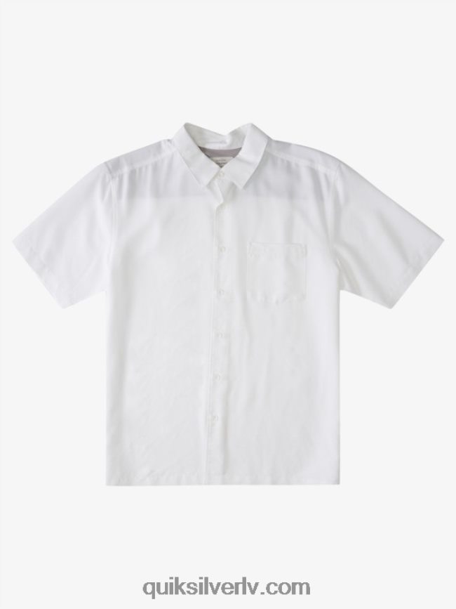 vīriešiem Quiksilver waterman centinela premium pretgrumbu krekls baltā centinella 88064R1300