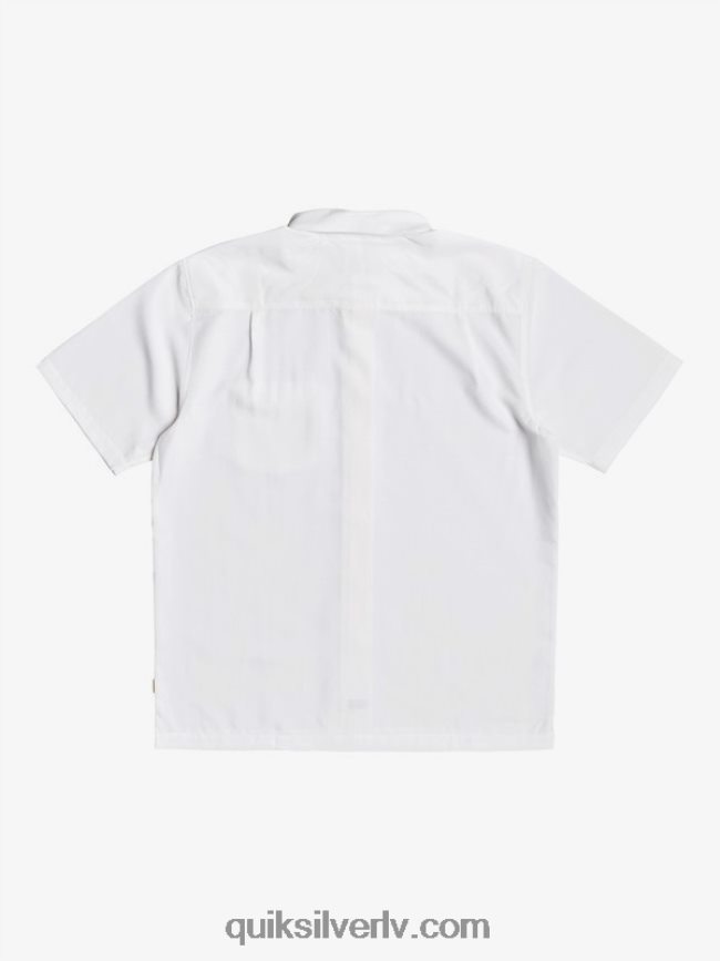 vīriešiem Quiksilver waterman centinela premium pretgrumbu krekls baltā centinella 88064R1300