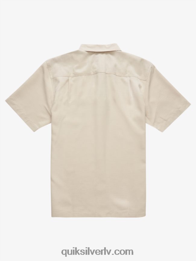 vīriešiem Quiksilver waterman centinela premium pretgrumbu krekls brūno rīsu centinella 88064R1310