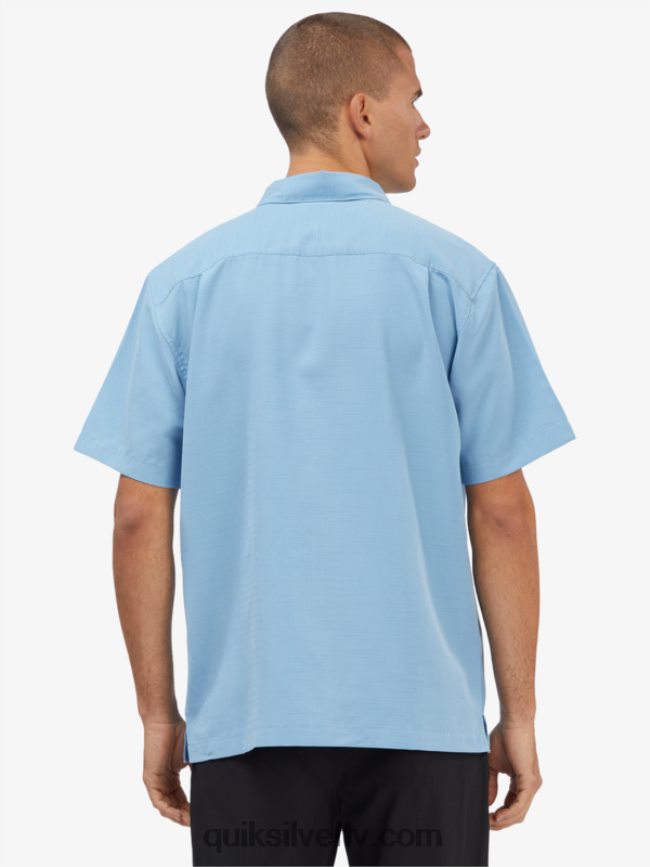 vīriešiem Quiksilver waterman centinela premium pretgrumbu krekls krēslas zils centinella 88064R1305