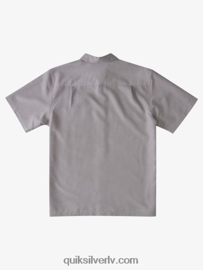 vīriešiem Quiksilver waterman centinela premium pretgrumbu krekls krama pelēkā centinella 88064R1301