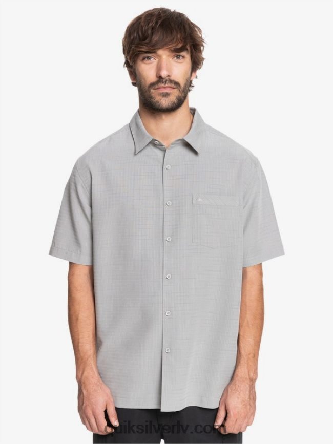 vīriešiem Quiksilver waterman centinela premium pretgrumbu krekls krama pelēkā centinella 88064R1301