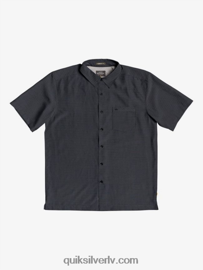 vīriešiem Quiksilver waterman centinela premium pretgrumbu krekls melnā centinella 88064R1303