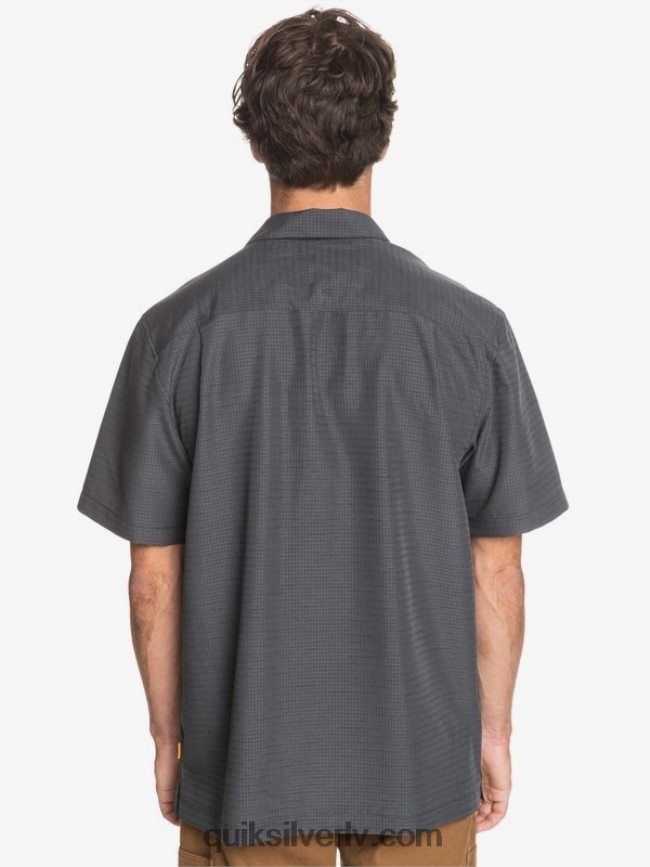 vīriešiem Quiksilver waterman centinela premium pretgrumbu krekls melnā centinella 88064R1303