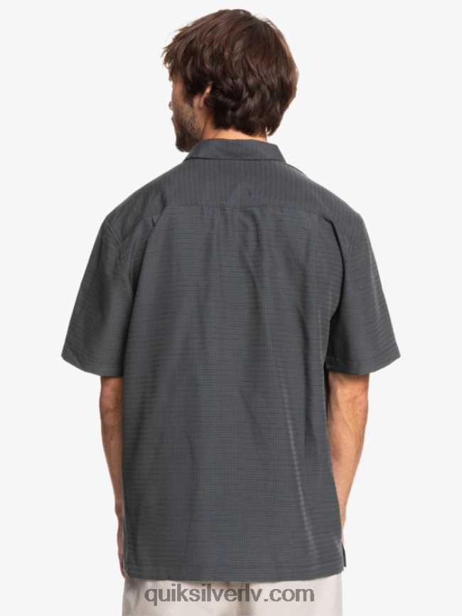 vīriešiem Quiksilver waterman centinela premium pretgrumbu krekls melnā centinella 88064R1303