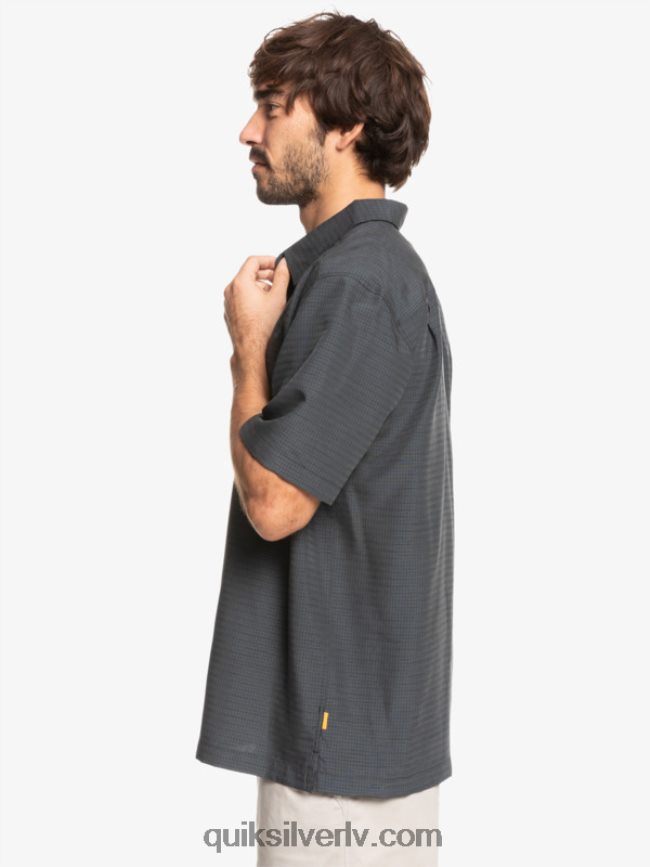 vīriešiem Quiksilver waterman centinela premium pretgrumbu krekls melnā centinella 88064R1303