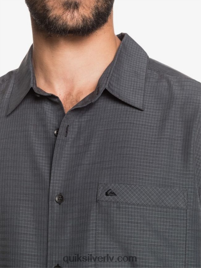 vīriešiem Quiksilver waterman centinela premium pretgrumbu krekls melnā centinella 88064R1303