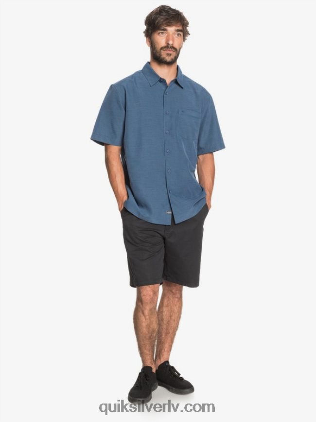 vīriešiem Quiksilver waterman centinela premium pretgrumbu krekls pusnakts jūras centinella 88064R1304