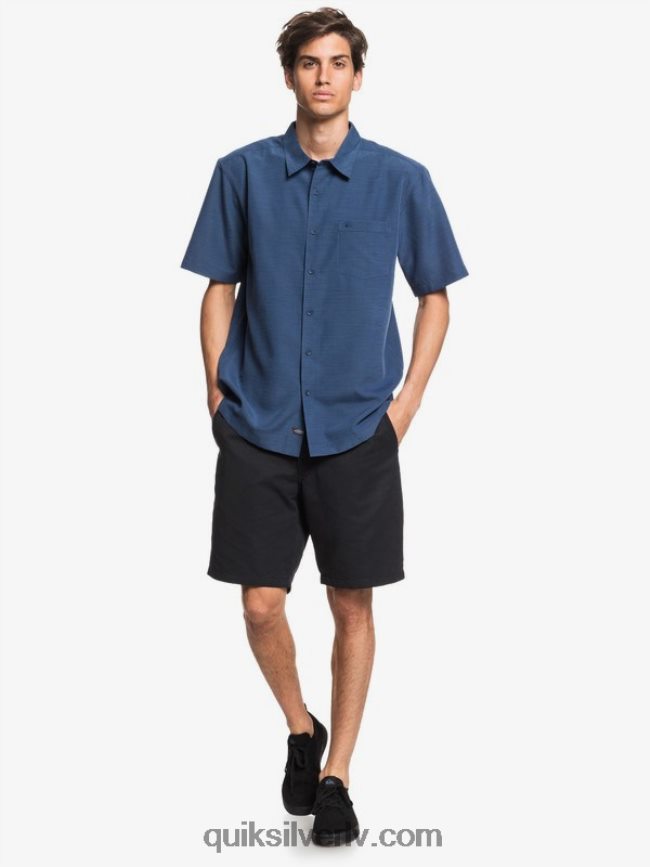 vīriešiem Quiksilver waterman centinela premium pretgrumbu krekls pusnakts jūras centinella 88064R1304