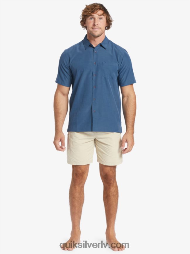vīriešiem Quiksilver waterman centinela premium pretgrumbu krekls pusnakts jūras centinella 88064R1304