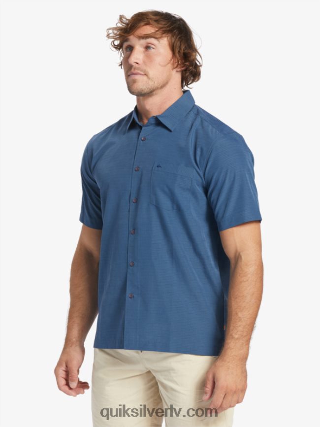 vīriešiem Quiksilver waterman centinela premium pretgrumbu krekls pusnakts jūras centinella 88064R1304