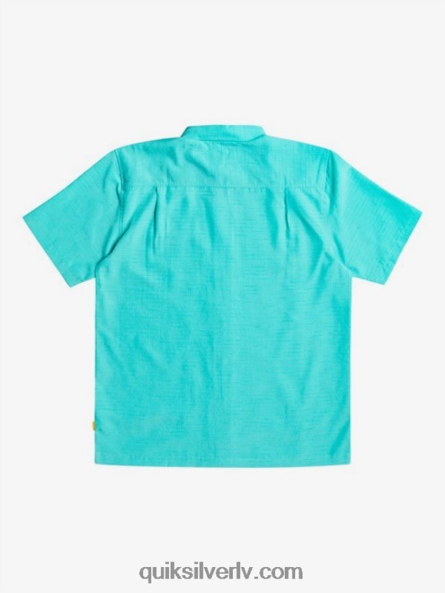 vīriešiem Quiksilver waterman centinela premium pretgrumbu krekls zilā tirkīza centinella 88064R1308