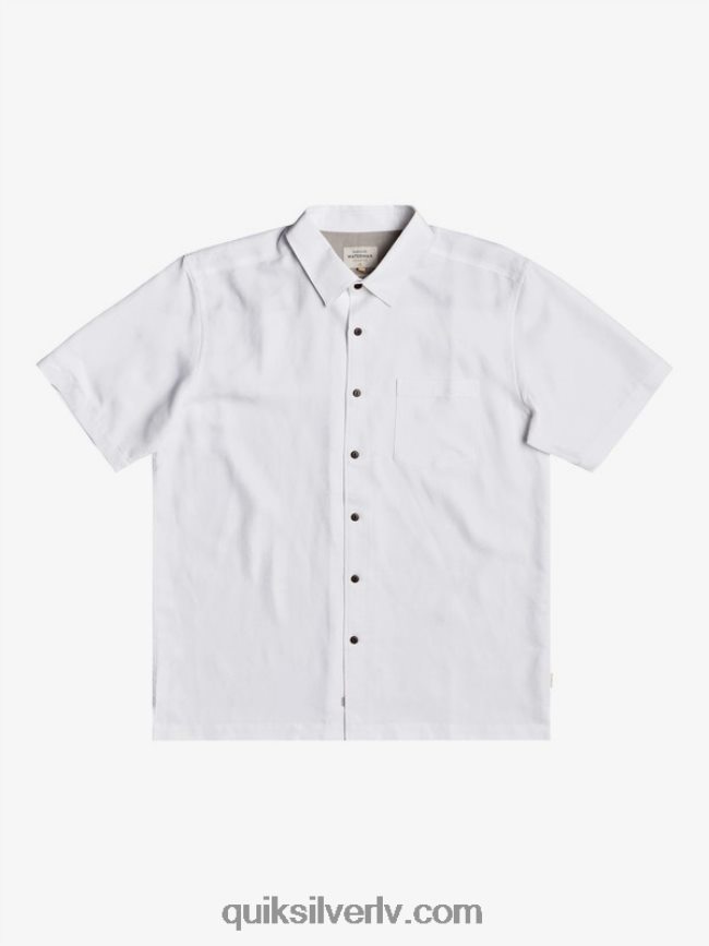 vīriešiem Quiksilver waterman kelpies bay krekls ar īsām piedurknēm balts 88064R1358