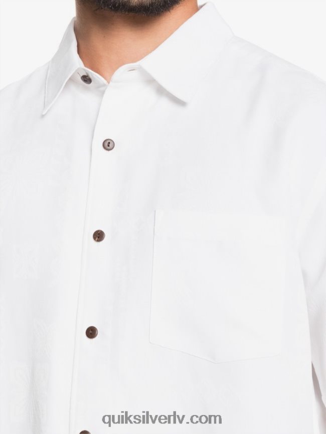 vīriešiem Quiksilver waterman kelpies bay krekls ar īsām piedurknēm balts 88064R1358