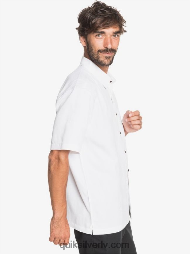 vīriešiem Quiksilver waterman kelpies bay krekls ar īsām piedurknēm balts 88064R1358
