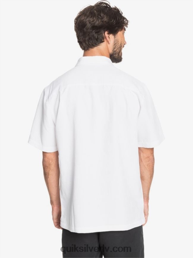 vīriešiem Quiksilver waterman kelpies bay krekls ar īsām piedurknēm balts 88064R1358