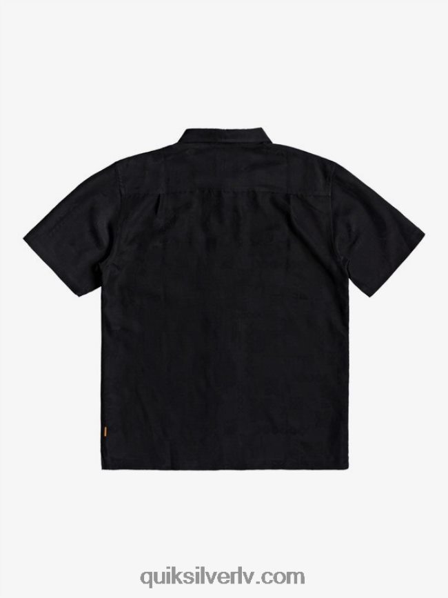 vīriešiem Quiksilver waterman kelpies bay krekls ar īsām piedurknēm melns 88064R1357