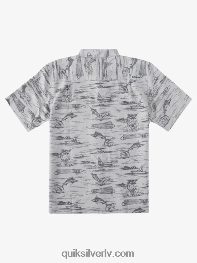 vīriešiem Quiksilver waterman marlin jig havajiešu krekls melnā marlīna džiga 88064R901