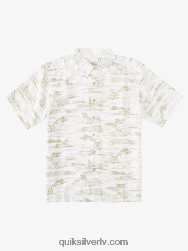 vīriešiem Quiksilver waterman marlin jig havajiešu krekls tējas marlīna džiga 88064R899